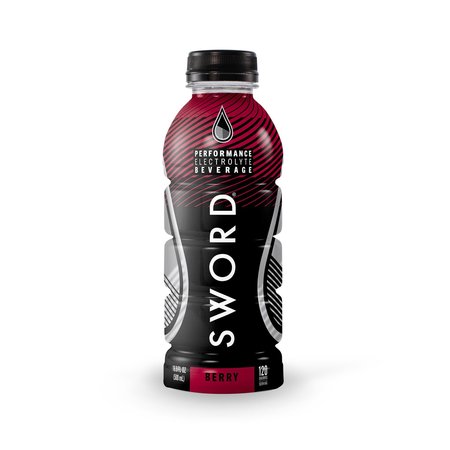 SWORD PERFORMANCE Ready To Drink Bottle, Balanced Electrolytes, Berry, 12 PK G200494033
